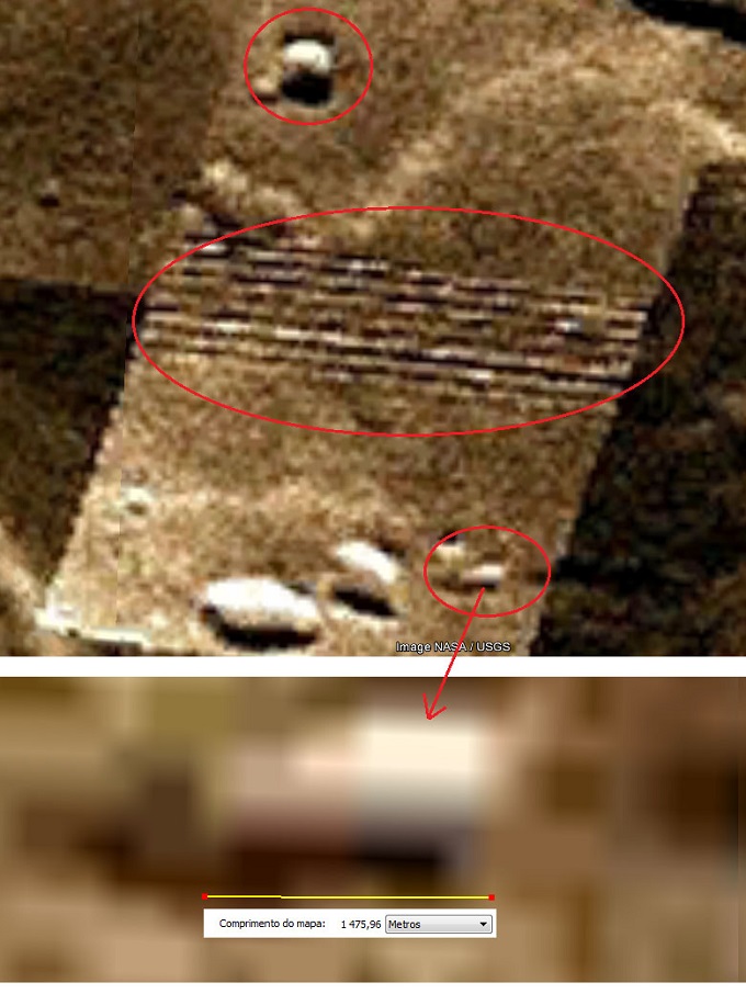 Anomalias na superficie de Marte