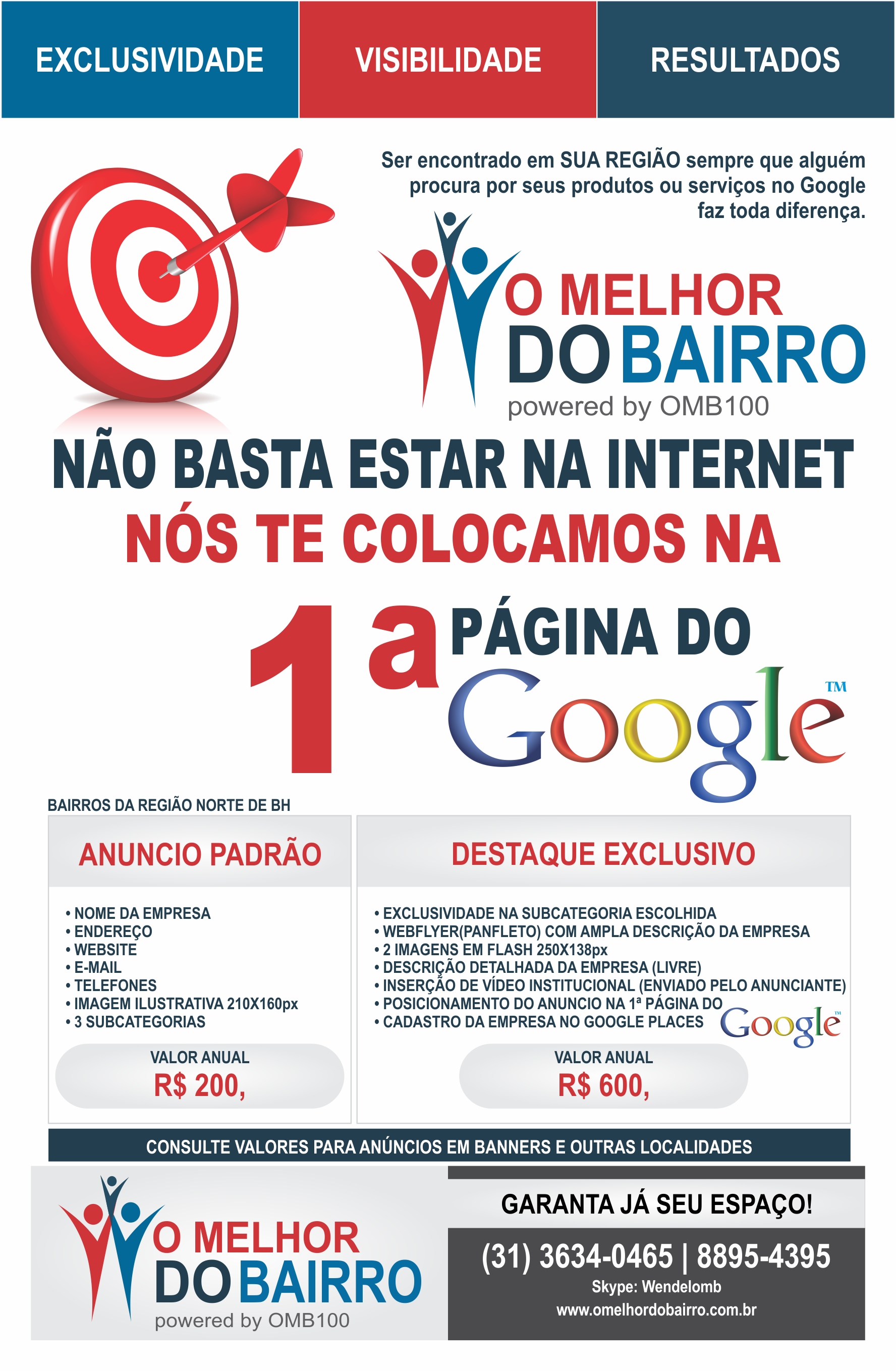 Propagandas no bairro Planalto