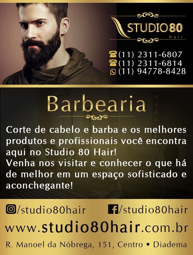 Studio 80 Hair - Barbearias em Diadema, Jardim das Naes
