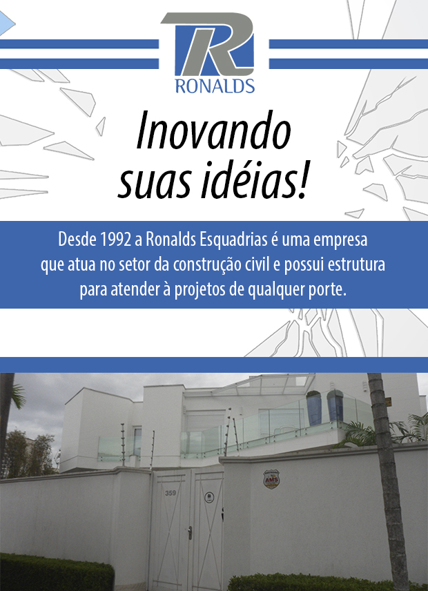 Ronalds - Esquadrias de Alumnio para Residncias emIpiranga, Zona Sul, So Paulo.
