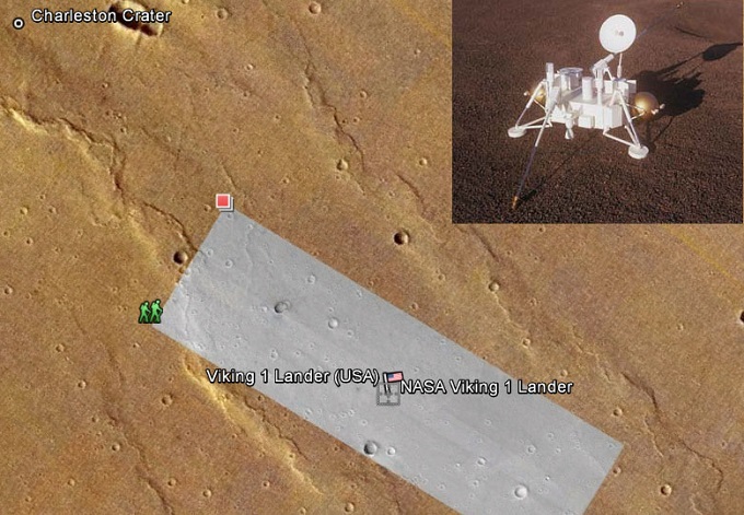 Sonda Viking 1 Lander no Planeta Marte