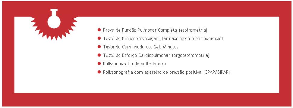 Exames - Pneumologia - Medicina do Sono - Exames Cardiacos - So Lucas - Medicina do Esporte